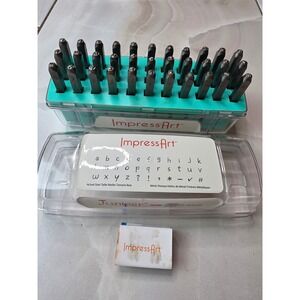 ImpressArt Juniper 3mm Lowercase Metal Stamp Set 33pc Jewelry SC1320AM-3mm-M K2